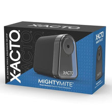 Load image into Gallery viewer, X-ACTO Pencil Sharpener, Mighty Mite Electric Sharpener, With Pencil Saver, SafeStart Motor, Black - Classroom, School, Teacher Supplies_1
