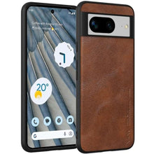 Load image into Gallery viewer, X-level for Google Pixel 8 Case, PU Leather Thin Slim Phone Cover Soft Bumper Shockproof Protective Case for Pixel 8 (Brown), PULeatherBrown_1
