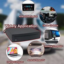 Load image into Gallery viewer, Xglysmyc External USB Car Universal CD Player,Vehicle CD Player for Car via USB Radio Connection Portable CD Player for Car Android Navigation with USB Port-Plug and Play, BLACK_3985

