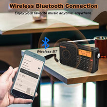 Load image into Gallery viewer, XHDATA D109 Portable Shortwave Radio AM FM SW LW World Band Radio DSP Good Recepton Radio with Great Sound Mp3 Speaker Alarm Clock Sleep Function TF Card Support Function_816
