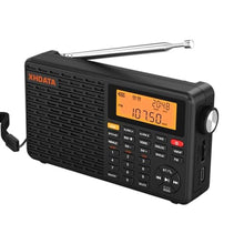Load image into Gallery viewer, XHDATA D109WB Portable AM/FM/SW/LW/WB Weather Radio Shortwave Radio Receiver with NOAA Alert, Battery Operated Great Sound Wireless BT Mp3 Speaker, SOS Alert Alarm Clock Sleep Function, Black_1
