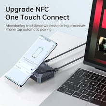 Load image into Gallery viewer, Xingbaichen 5.3 Home Stereo Bluetooth Receiver, Bluetooth to RCA/AUX Adapter, RCA Audio Adapter with NFC Function, Support USB Drive and TF Card Music Playback, Use on Old Speaker Devices., Black_334
