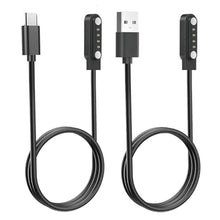 Load image into Gallery viewer, Xininyia [2 Pack, USB C+USB-A] Compatible with PLAUD Note AI Vioce Recorder Charging Cable, 4 Pin Magnetic USB Charger Charging Cable for PLAUD Note Charger, BlackBlack_1
