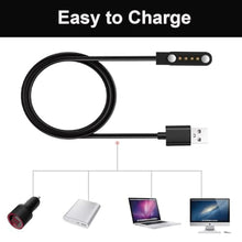 Load image into Gallery viewer, Xininyia [2 Pack, USB C+USB-A] Compatible with PLAUD Note AI Vioce Recorder Charging Cable, 4 Pin Magnetic USB Charger Charging Cable for PLAUD Note Charger, BlackBlack_1526
