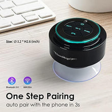 Load image into Gallery viewer, XLEADER, Upgraded, Pro Shower Speaker, Certified IPX7 Waterproof Bluetooth Speaker, with Suction Cup, Silicone Lanyard, 8W Crystal Sound&amp;Rich Bass, 15H Playtime, Ideal Gifts - SoundAngel Mate(2 Gen), ABlue_1523
