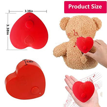 Load image into Gallery viewer, XLW 16min Voice Recorder for Stuffed Animals,Personal Voice Message Recordable Sound Recorder Chips Module for Mother's Day Christmas Plush Toy,Manual DIY Sound Creative Presents for Boyfriend (Red)_1088
