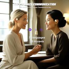 Load image into Gallery viewer, Xmenha Translation Earbuds Real Time, 144 Languages Translation Device Ai Translator Earbuds Translating Headphones Real Time Ai Headphones Language Translation, Nude_1075
