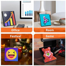 Load image into Gallery viewer, XNREOZLM LED Pixel Art Display, Smart Digital Lamp Set with Calendar, Matrix Panel, APP Control, DIY Patterns, Text Programmable Led Sign for Game Room Accessories &amp; Decor, 32x32 Pixel Panel_684
