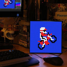 Load image into Gallery viewer, XNREOZLM LED Pixel Art Display, Smart Digital Lamp Set with Calendar, Matrix Panel, APP Control, DIY Patterns, Text Programmable Led Sign for Game Room Accessories &amp; Decor, 32x32 Pixel Panel, black_2786
