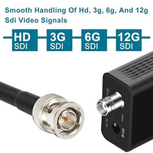 Load image into Gallery viewer, XRDS -RF 12G SDI Cables 25FT, SDI Video Cable 3G/6G/12G 75ohm BNC Male Cable Supports HD-SDI/3G/6G-SDI/4K/8K for Video Security Camera SDI Converter, Black_411
