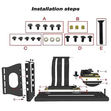Load image into Gallery viewer, XRIKUI Graphics Card Bracket with Versatile Vertical GPU Mount Bracket and Gpu Holder for Enhanced PC Performance Black_1129
