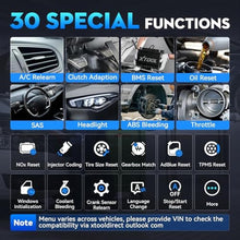 Load image into Gallery viewer, XTOOL D6S OBD2 Scanner Diagnostic Tool Full System 30 Resets Engine ABS SRS_316
