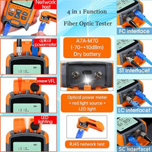 Load image into Gallery viewer, Xunsomten - Portable Optical Fiber Power Meter &amp; Visual Fault Locator, 2pcs, Orange_6425
