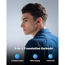 Load image into Gallery viewer, XUPURTLK AI Translator Earbuds Real Time, Language Translator Earbuds, Translation Earbuds Real Time with 144 Languages &amp; Accents, 3-in-1 Translator Device for Travel, Business, Learning (02-Black)_607

