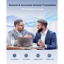 Load image into Gallery viewer, XUPURTLK AI Translator Earbuds Real Time, Language Translator Earbuds, Translation Earbuds Real Time with 144 Languages &amp; Accents, 3-in-1 Translator Device for Travel, Business, Learning (02-Black)_609
