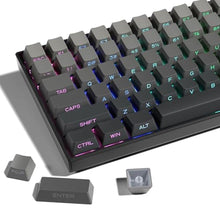 Load image into Gallery viewer, XVX PBT Keycaps - Side Printed Keycaps 60 65 75 100 Percent, Double Shot Shine Through Custom Key caps, Gradient Gray 136 Keys Set, OEM Profile, Minimalist Style for Cherry Gateron MX Switche Keyboard_1
