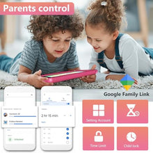 Load image into Gallery viewer, YACXBTK Tablet for Kids Age 3-12 10.1 inch Android 14 6000mAh 8GB RAM+64GB ROM(Expandable to 1TB Kids Tablet WiFi6 Google Kids Space Parental Control 1280 * 800 HD Screen (Pink)_376
