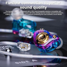 Load image into Gallery viewer, Yeabomy Qkz Ak6 Lucky in Ear Monitor, HiFi Wired Earbuds, Tunable Sound Wired Headphones Gaming Earbuds with 3-Level Adjusting Switch, Detachable Cable for Music Gaming Video Calling (Purple)_1998
