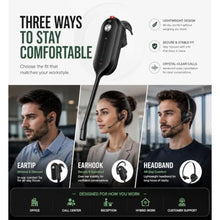 Load image into Gallery viewer, Yealink WH63 E2 Teams Wireless DECT Headset for Microsoft Teams, Convertible Mono Office Headset with Dual Noise Canceling Mics, Acoustic Shield, USB Base, 606 ft Range, 8H Talk Time, Black_84
