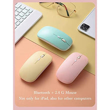 Load image into Gallery viewer, YEEHi Keyboard Case for iPad Pro 11" 2022 4th Generation Pro 11 3rd 2nd Generation Color Keyboard Mouse Round Key Cute Candy Colors Bluetooth Detachable Keyboard Cover (iPadPro11, Blue)_315

