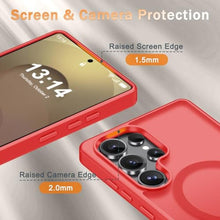 Load image into Gallery viewer, YENAPOON for Samsung Galaxy S25 Ultra Case, Matte Magnetic Cover, Red_597
