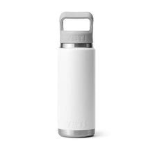 Load image into Gallery viewer, YETI Rambler 26 oz Bottle, Vacuum Insulated, Stainless Steel with Color Matching Straw Cap,White_771
