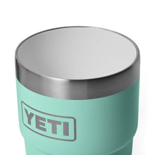 Load image into Gallery viewer, YETI Rambler 8 oz Insulated Coffee Mug with Lid - Stackable Double-Wall Vacuum Insulated Coffee Cup - DuraSip Ceramic Lining - Barista-Friendly Design - Stainless Steel - Dishwasher Safe, Seafoam_206
