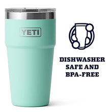 Load image into Gallery viewer, YETI Rambler Stackable Pint, Vacuum Insulated, Stainless Steel with MagSlider Lid, Seafoam_2608
