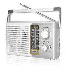 Load image into Gallery viewer, Yewrich AM FM Radio with Best Reception, Portable Battery Operated Transistor Radios, Headphone Jack, AC Powered, Suit for Senior and Home, White_1
