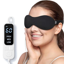 Load image into Gallery viewer, YFONG Heated Eye Mask for Dry Eyes, Stye and Migraines, USB Electric Eye Mask with 3 Temperature Settings &amp; 4 Time Controls, Warm Eye Compress with Washable Cover for Eye Strain,Puffy and MGD (Black)_1
