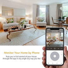 Load image into Gallery viewer, YI Pet Security Camera, 360-degree Smart Indoor Dog Cat Dome IP Cam with Night Vision, 2-Way Audio, Motion Detection, Phone App, Compatible with Alexa and Google-White_1100
