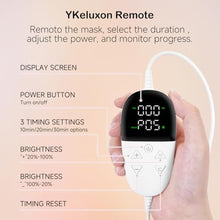 Load image into Gallery viewer, YKeluxon Face Mask Light Therapy, LED Red Light Therapy for Face, Infrared &amp; Red Light Therapy for Face, 6000mAh Rechargeable Portable Redlight Facial Device for Home Use, Gold_441
