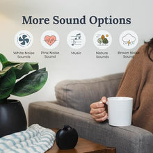 Load image into Gallery viewer, Yogasleep Rohm+ Travel White Noise Sound Machine (Black), Bluetooth Wireless Speaker &amp; Charging, 20 Soothing Natural Sounds, Noise Canceling for Sleep Aid, Office Privacy &amp; Meditation, Compact Size_1033
