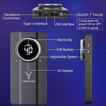 Load image into Gallery viewer, Yokefellow Nail Drill Machine, 40000 RPM Rechargeable &amp; Desktop Portable Engraving Drill for Glass Engraving Pen Tools Grey_8227
