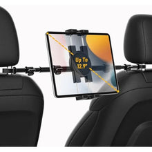 Load image into Gallery viewer, YOOZ Car Headrest Tablet Holder, Car Back Seat iPad Mount Kids [Stretchable &amp; Ultra-Stable] Between Seats Tablet Stand for Switch, iPad Pro Air Mini, Lenovo, iPhone, 4-13" Tablets &amp; Phones, Black_1
