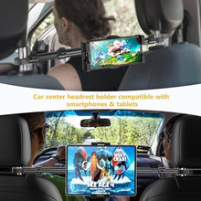 Load image into Gallery viewer, YOOZ Car Headrest Tablet Holder, Car Back Seat iPad Mount Kids [Stretchable &amp; Ultra-Stable] Between Seats Tablet Stand for Switch, iPad Pro Air Mini, Lenovo, iPhone, 4-13" Tablets &amp; Phones, Black_7364
