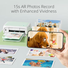 Load image into Gallery viewer, YOTON Photo Printer 4x6, Picture Printer with 54 Sheets &amp; 1 Ink Ribbon, Support AR Video Printing, Wi-Fi Connection, Portable Photo Printer for iPhone/Android/Laptop, Multicolor_7255
