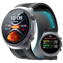 Load image into Gallery viewer, Yowow BIT Blood Pressure Smart Watch with Air Pump Airbag,Voice Broadcast (Answer/Make Calls), 1.43" AMOLED Fitness Tracker, Heart Rate/SpO2/Temperature/Sleep Monitor/Pedometer, Data Sharing, Black_1
