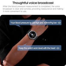 Load image into Gallery viewer, Yowow BIT Blood Pressure Smart Watch with Air Pump Airbag,Voice Broadcast (Answer/Make Calls), 1.43" AMOLED Fitness Tracker, Heart Rate/SpO2/Temperature/Sleep Monitor/Pedometer, Data Sharing, Black_1640
