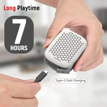 Load image into Gallery viewer, yoygerty Wearable Bluetooth Speaker, IPX7 Waterproof Clip-on Mini Speakers, White_2126
