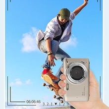 Load image into Gallery viewer, Yunir 4K Digital Camera, 58MP Ultra Clear Compact Camera with 16X Zoom, Autofocus for Travel Photography Vlog, HD Screen, Easy to Use for Beginners, Long Lasting Battery, Slim &amp; (Gold)_547
