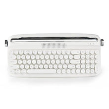 Load image into Gallery viewer, YUNZII Upgraded Retro Typewriter Style Keyboard, USB-C/Bluetooth with Integrated Stand, Cute Round Keycaps for Multi Device, Win/Mac (B309, Sand Beige)_1
