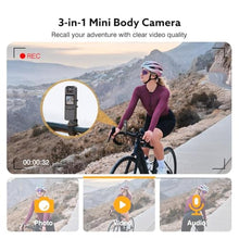 Load image into Gallery viewer, Z11 4K Body Camera with Audio and Video Recording, 128GB Small Body Cam with 180 Rotating Lens, 6HR Battery &amp; Night Vision, Wearable Camera for Pet, Home, Office, Security Police Law Enforcement, Black_489
