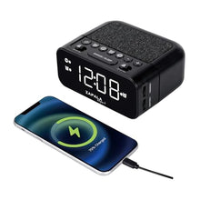 Load image into Gallery viewer, ZAPALA expert Alarm Clock Radio, 2 Alarms Large LED Display Digital FM Clock Radio with USB Charging Port, Adjustable Volume &amp; Dimmer Control, Snooze for Deep Sleepers Kids Elderly, Black_1
