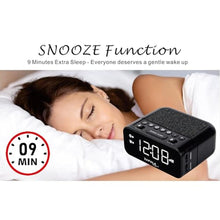 Load image into Gallery viewer, ZAPALA expert Alarm Clock Radio, 2 Alarms Large LED Display Digital FM Clock Radio with USB Charging Port, Adjustable Volume &amp; Dimmer Control, Snooze for Deep Sleepers Kids Elderly, Black_149

