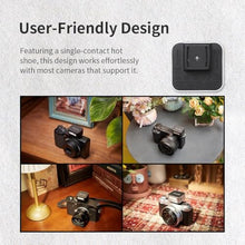 Load image into Gallery viewer, Zeniko ZF08 Mini Camera Flash Speedlite- On Camera Flash GN16, 5 Power Levels, CCT 6500k 200k with Universal Hot Shoe Mount 3s Fast Recycling for Sony/Canon/Nikon/Panasonic/Olympus(Black,ZF08)_433
