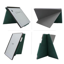Load image into Gallery viewer, ZhaoCo Case for Remarkable 2 Paper Tablet 10.3" 2020 Released, Slim Lightweight Protective Book Folio Stand Cover Leather Case with Built-in Pen Holder - Green_1311
