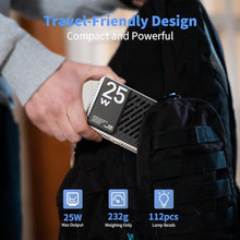 Load image into Gallery viewer, ZHIYUN CINEPEER CM25 25W LED Video Light, Pocket-Sized Mini Portable Gifts for Photographyers Light on Camera, Dimmable 2700K-6200KCRI96TLCI97,Built-in 2 * 2000mAh Rechargeable Batteries, Black_7361
