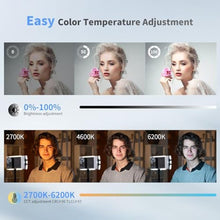 Load image into Gallery viewer, ZHIYUN CINEPEER CM25 25W LED Video Light, Pocket-Sized Mini Portable Gifts for Photographyers Light on Camera, Dimmable 2700K-6200KCRI96TLCI97,Built-in 2 * 2000mAh Rechargeable Batteries, Black_7362
