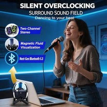 Load image into Gallery viewer, Zhmmmlgj Dancing Ferrofluid Speaker,Magnetic Fluid Bluetooth Music Mate, Black_1223
